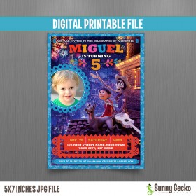 Coco Birthday Invitation with Photo